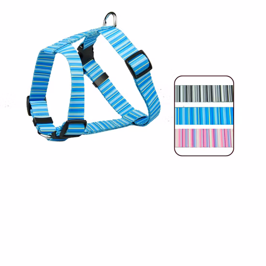 Harnais réfléchissant en Nylon réglable pour chien, fournitures pour animaux de compagnie, collier d'extérieur, laisse, gilet pour animaux de compagnie, sangle de poitrine