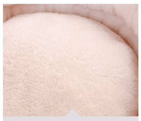 Produits pour animaux de compagnie personnalisé apaisant pliable doux rond beignet antidérapant polyfibre fausse fourrure confortable lit pour chien chat