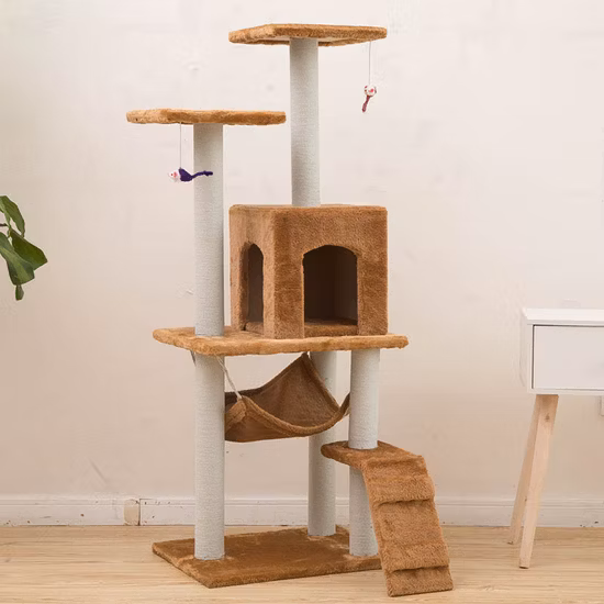 Arbre à chat de maison de grattoir à chat extra large de vente chaude